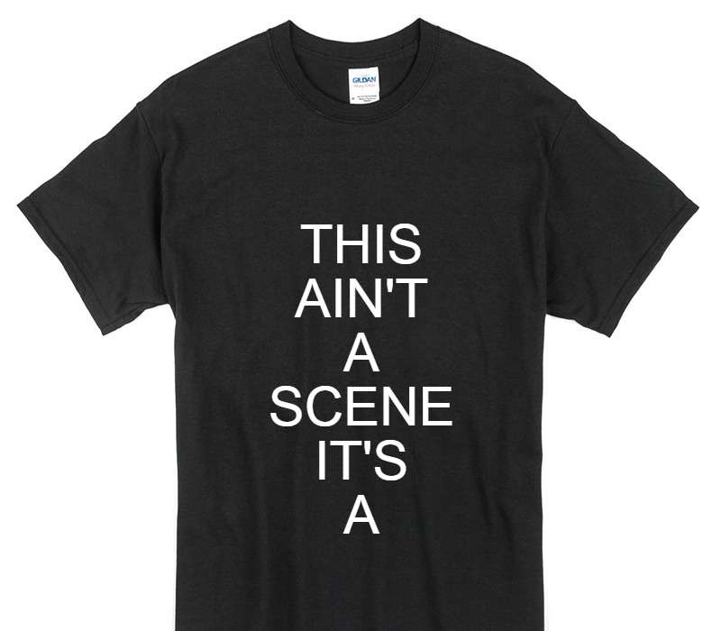 Custom Gildan 100% Cotton Black T-Shirt