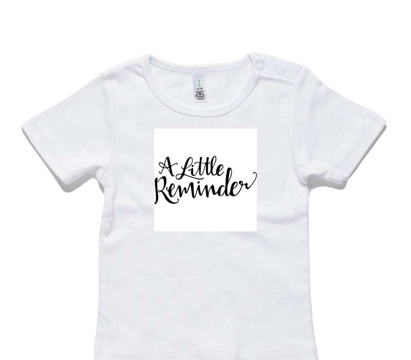 Custom AS Colour White Baby T-Shirt