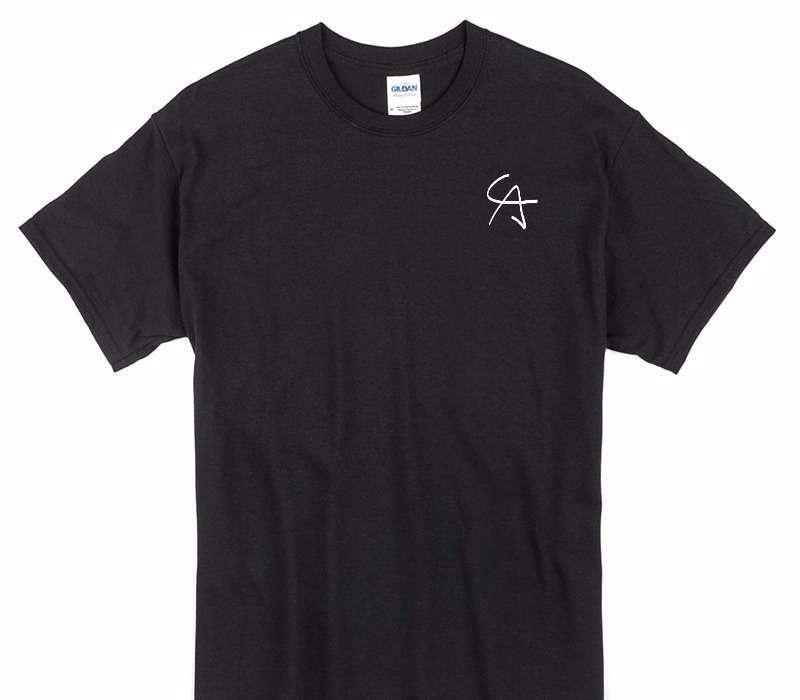 Custom Gildan 100% Cotton Black T-Shirt