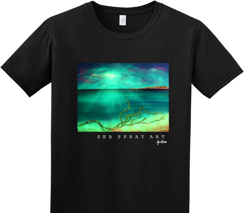 Custom Adult Soft Style 100% Cotton Black T-Shirt