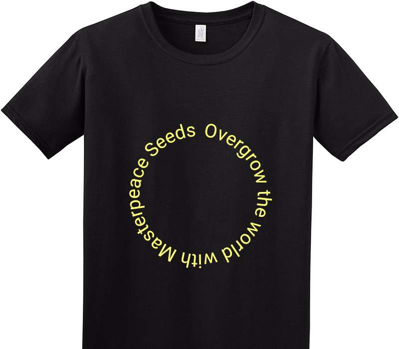 Custom Adult Soft Style 100% Cotton Black T-Shirt