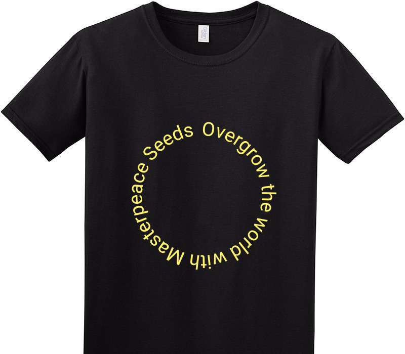 Custom Adult Soft Style 100% Cotton Black T-Shirt