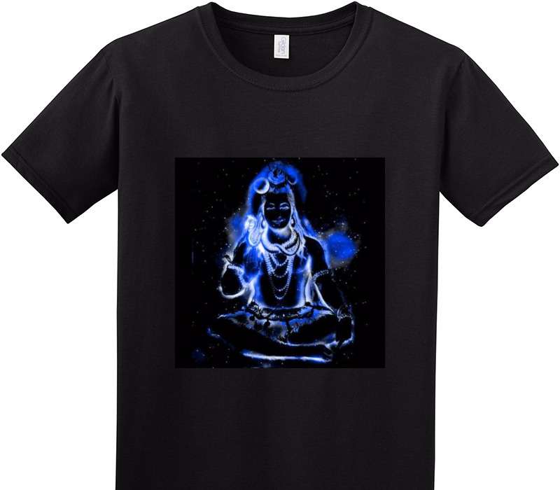 Custom Adult Soft Style 100% Cotton Black T-Shirt