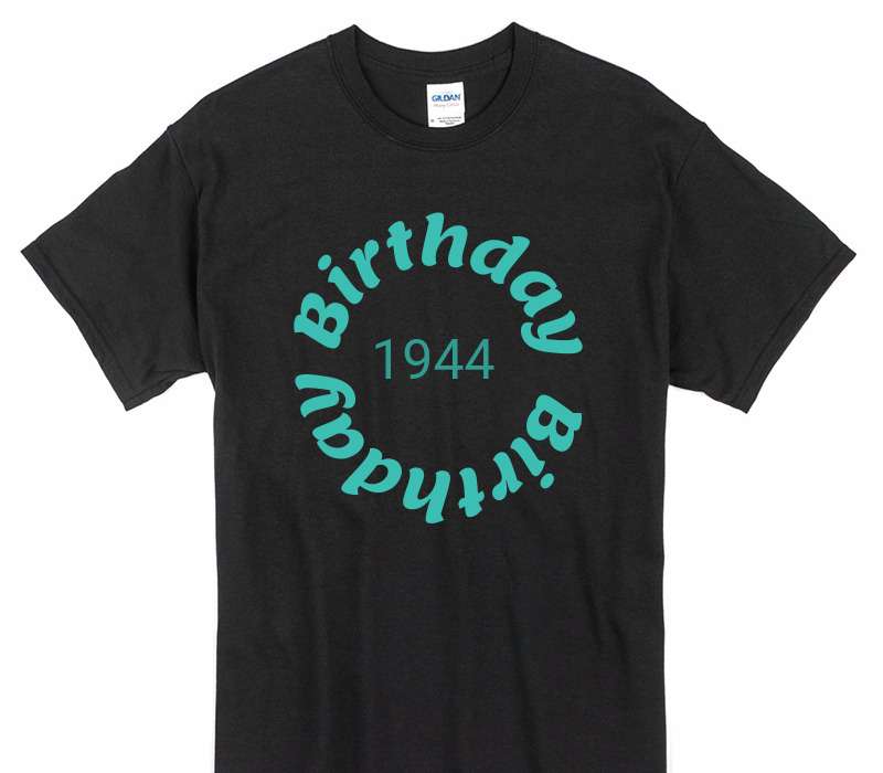 Custom Gildan 100% Cotton Black T-Shirt