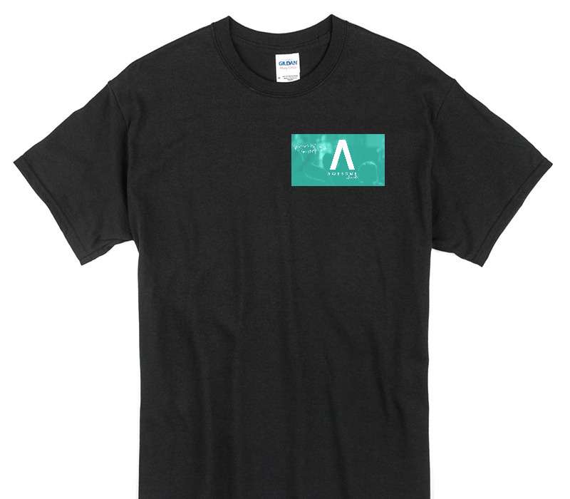 Custom Gildan 100% Cotton Black T-Shirt