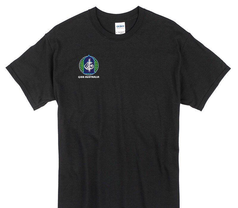 Custom Gildan 100% Cotton Black T-Shirt