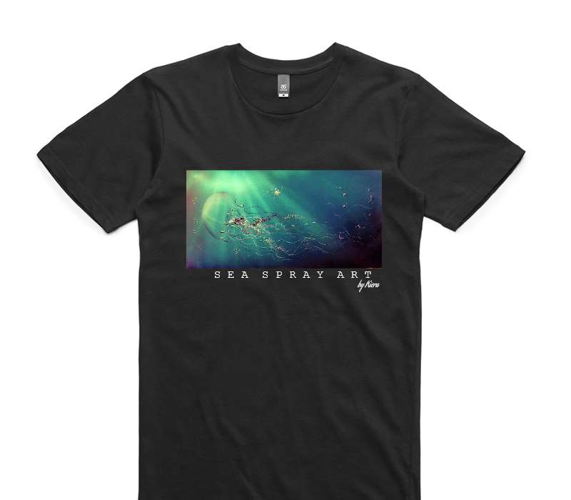 Custom AS Colour 100% Cotton Black T-Shirt