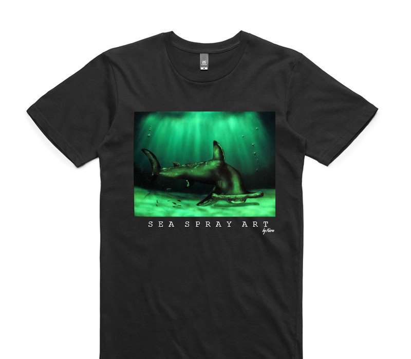 Custom AS Colour 100% Cotton Black T-Shirt