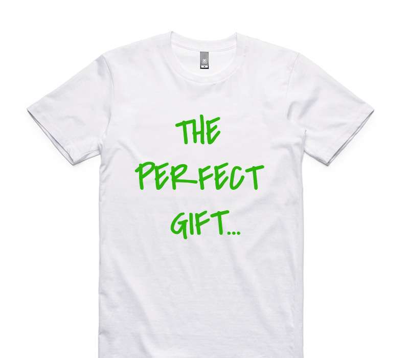 Custom AS Colour 100% Cotton White T-Shirt