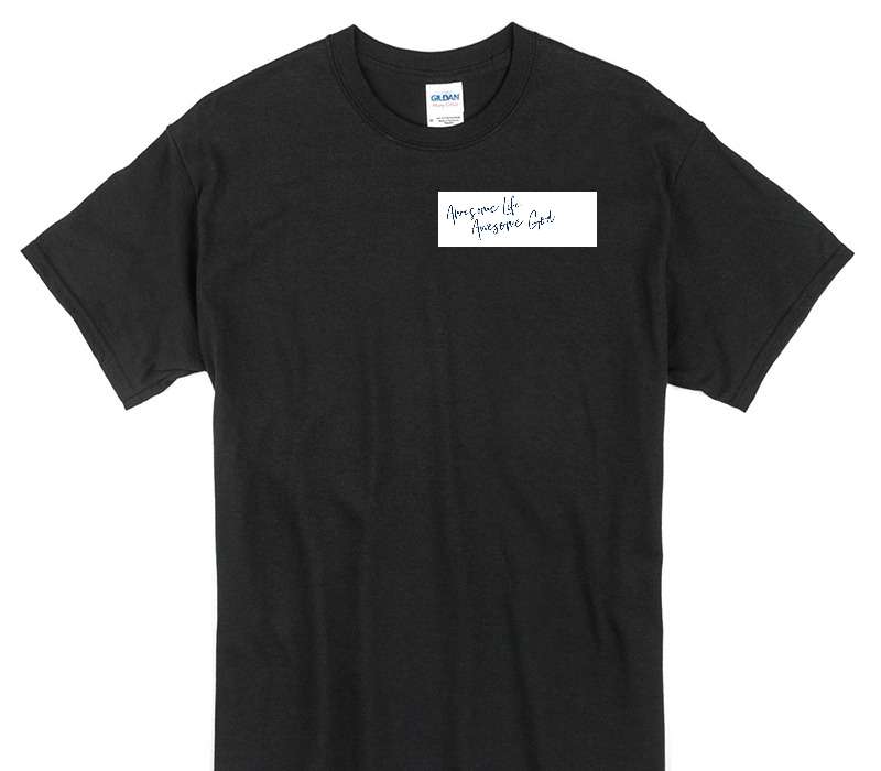 Custom Gildan 100% Cotton Black T-Shirt