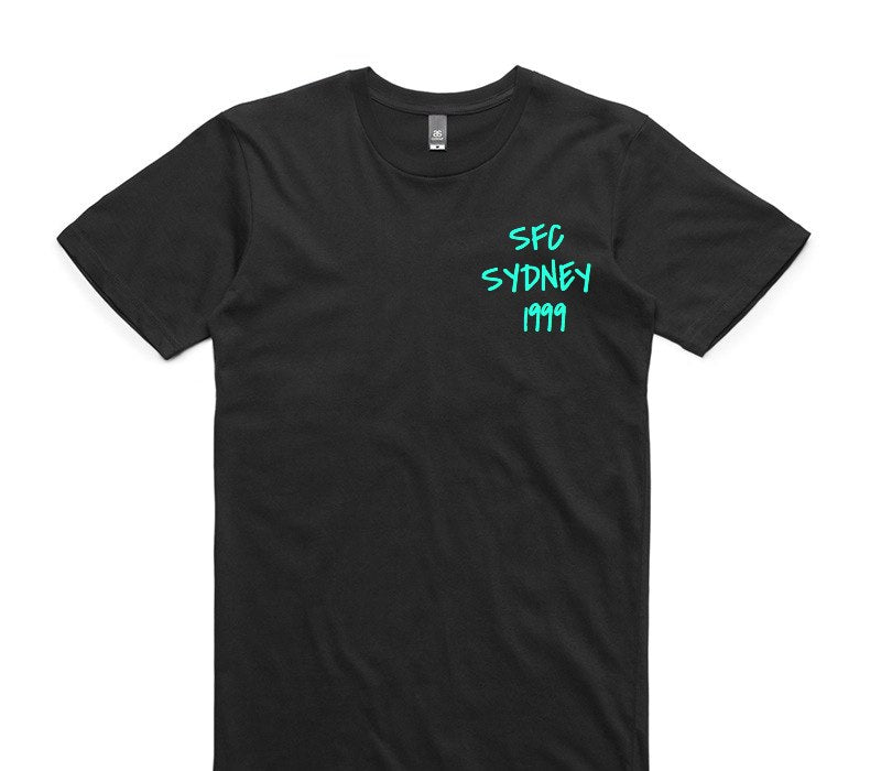 Custom AS Colour 100% Cotton Black T-Shirt