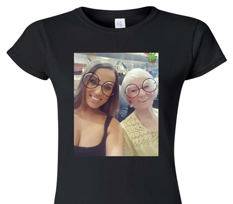 Custom Womens Soft Style 100% Cotton Black T-Shirt