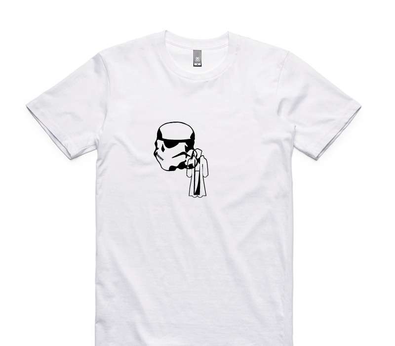 Custom AS Colour 100% Cotton White T-Shirt