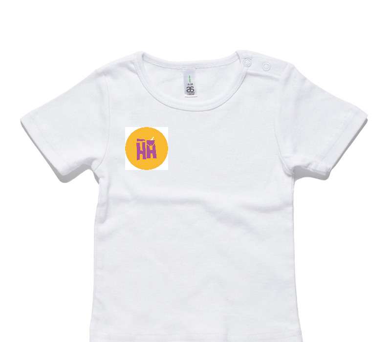 Custom AS Colour White Baby T-Shirt