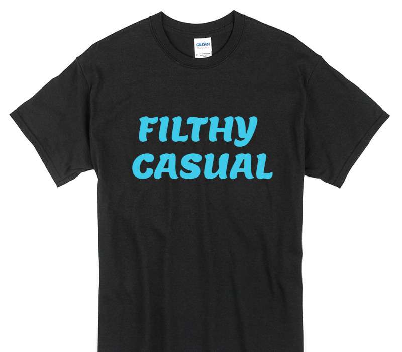 Custom Gildan 100% Cotton Black T-Shirt