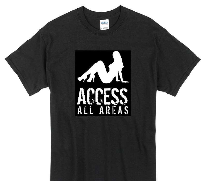 Custom Gildan 100% Cotton Black T-Shirt