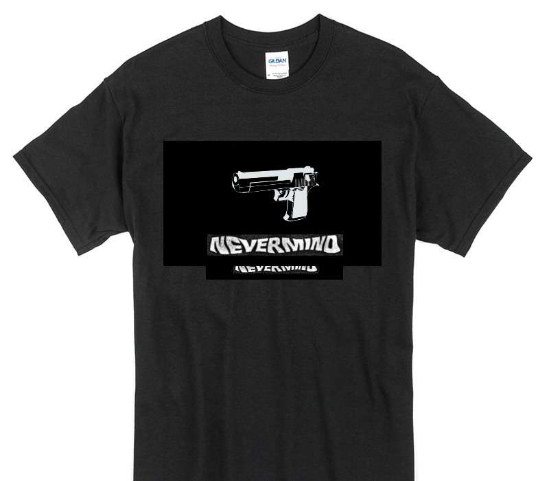 Custom Gildan 100% Cotton Black T-Shirt