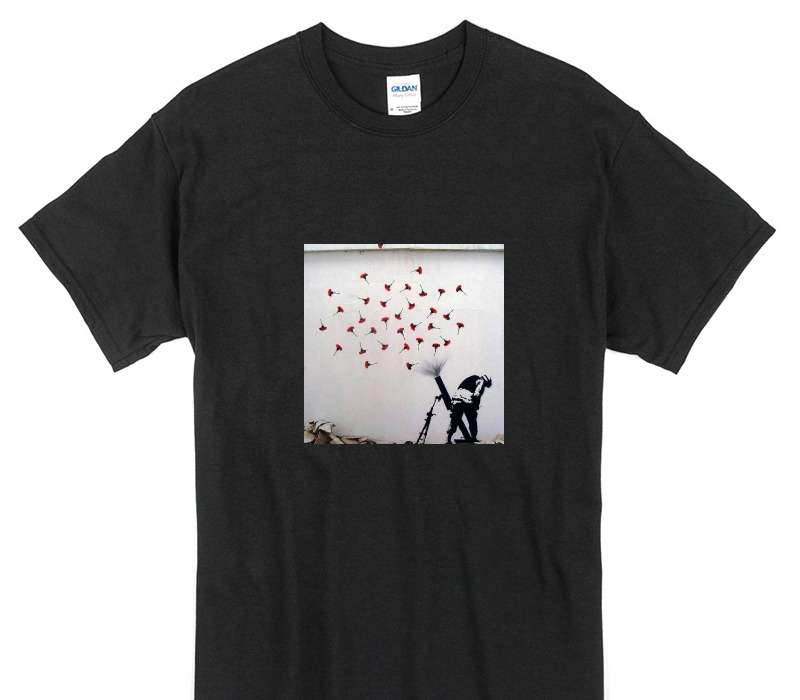 Custom Gildan 100% Cotton Black T-Shirt