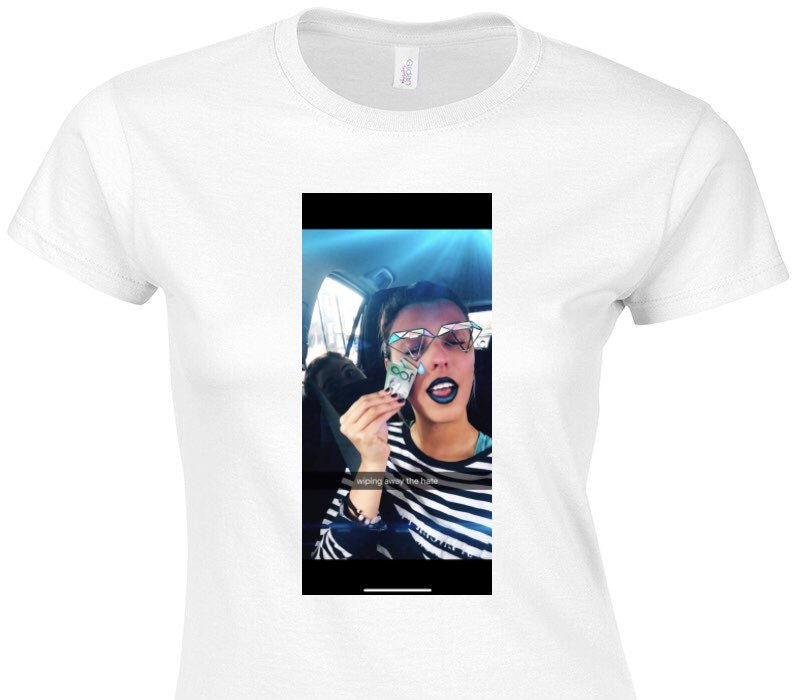 Custom Womens Soft Style 100% Cotton White T-Shirt