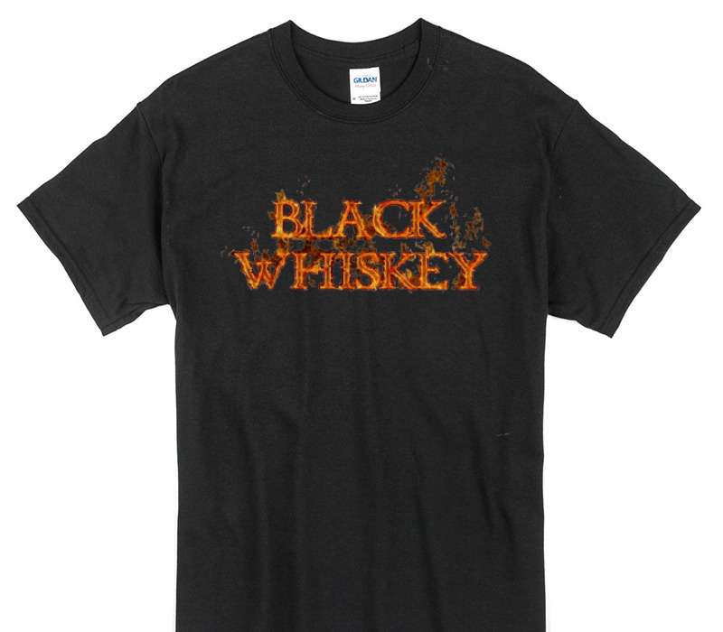 Custom Gildan 100% Cotton Black T-Shirt