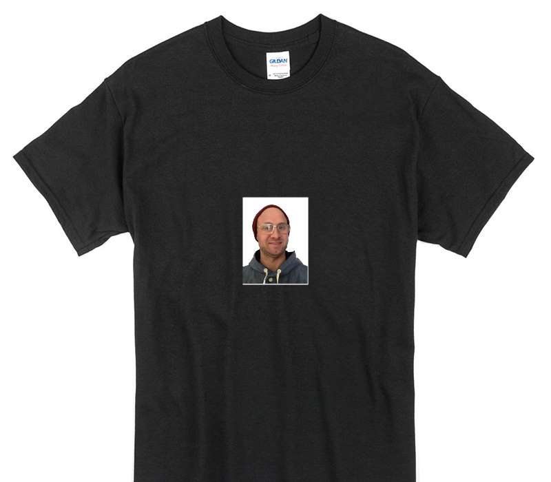 Custom Gildan 100% Cotton Black T-Shirt