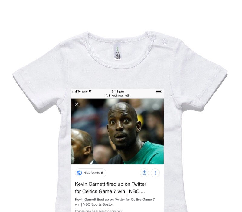 Custom AS Colour White Baby T-Shirt