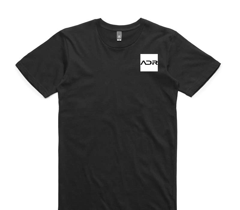 Custom AS Colour 100% Cotton Black T-Shirt