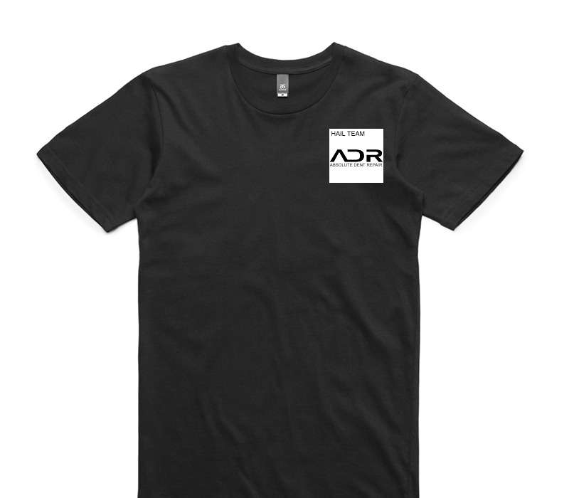 Custom AS Colour 100% Cotton Black T-Shirt