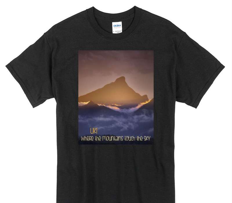 Custom Gildan 100% Cotton Black T-Shirt