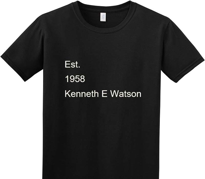 Custom Adult Soft Style 100% Cotton Black T-Shirt