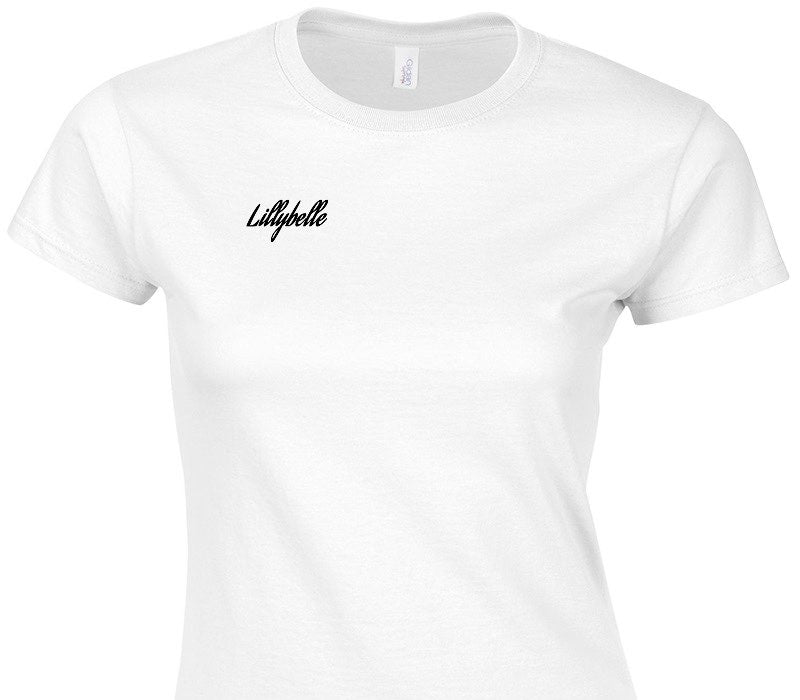 Custom Womens Soft Style 100% Cotton White T-Shirt