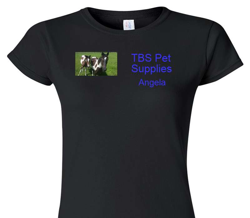 Custom Womens Soft Style 100% Cotton Black T-Shirt