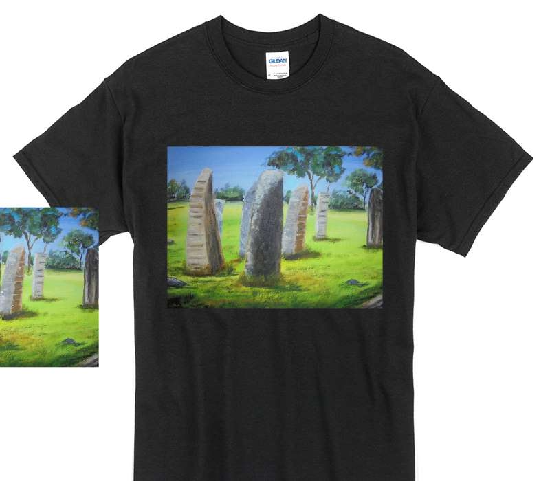 Custom Gildan 100% Cotton Black T-Shirt