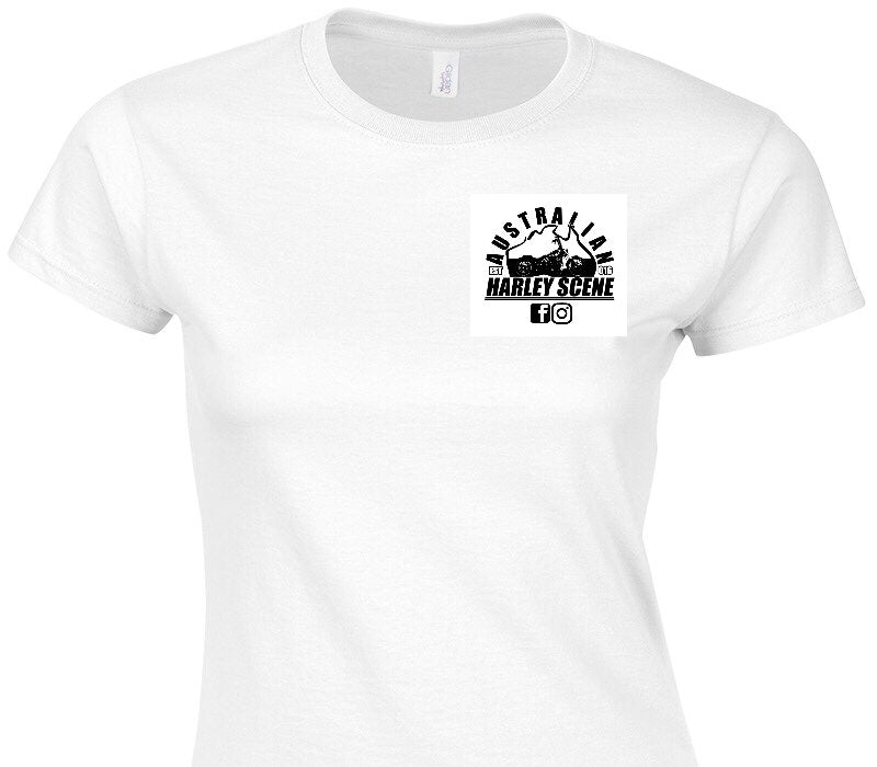 Custom Womens Soft Style 100% Cotton White T-Shirt