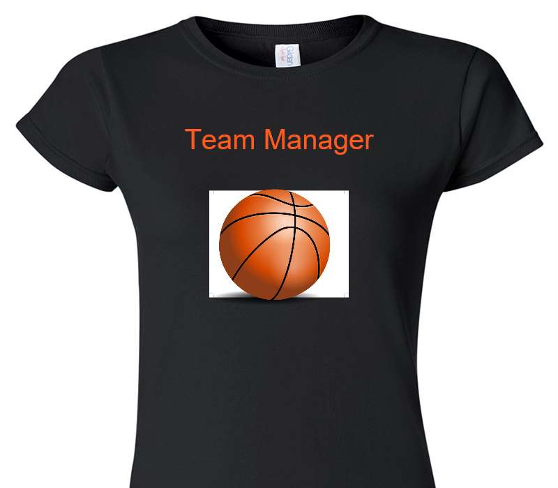 Custom Womens Soft Style 100% Cotton Black T-Shirt