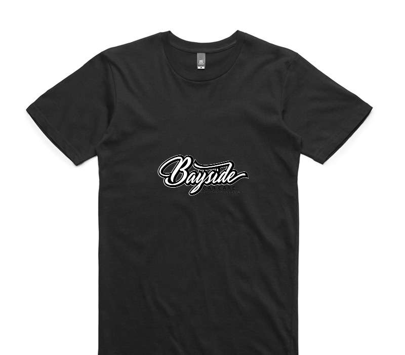 Custom AS Colour 100% Cotton Black T-Shirt