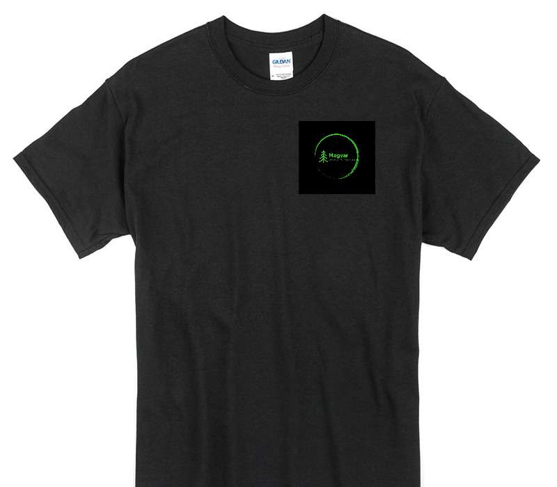 Custom Gildan 100% Cotton Black T-Shirt