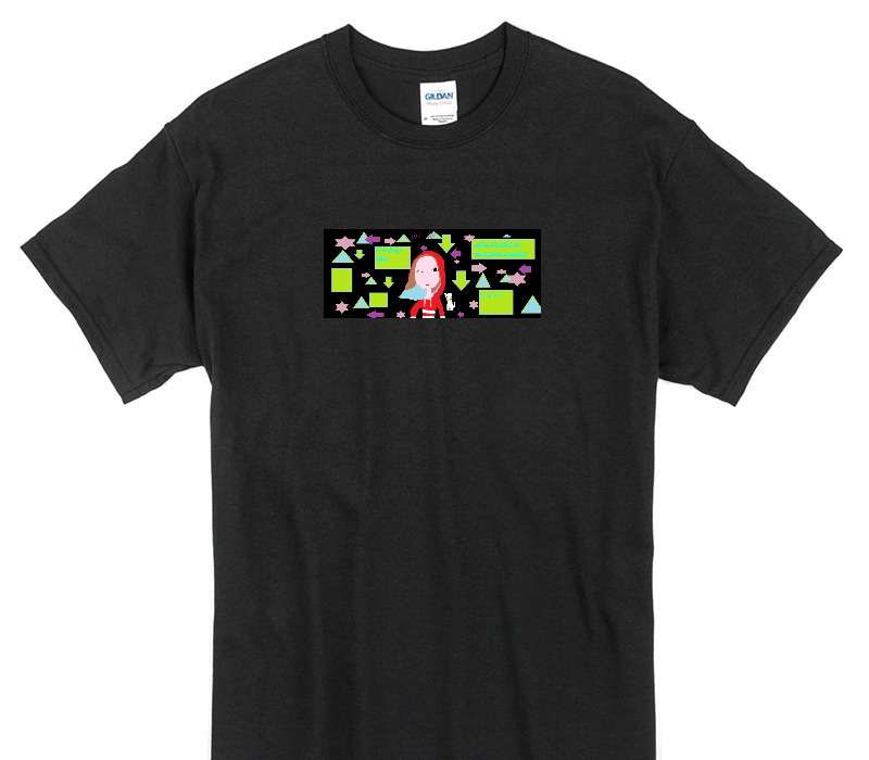 Custom Gildan 100% Cotton Black T-Shirt