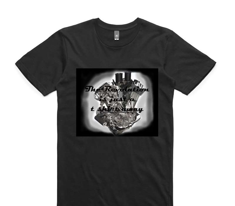 Custom AS Colour 100% Cotton Black T-Shirt