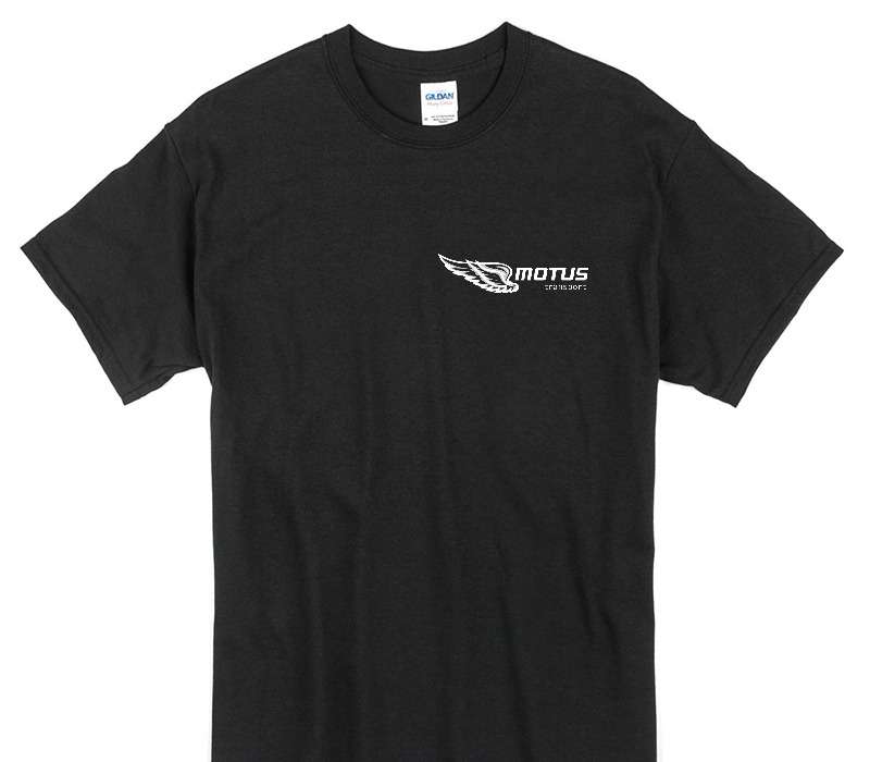 Custom Gildan 100% Cotton Black T-Shirt