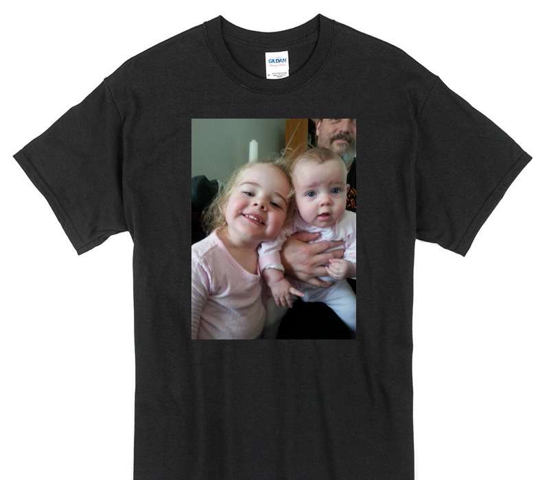 Custom Gildan 100% Cotton Black T-Shirt