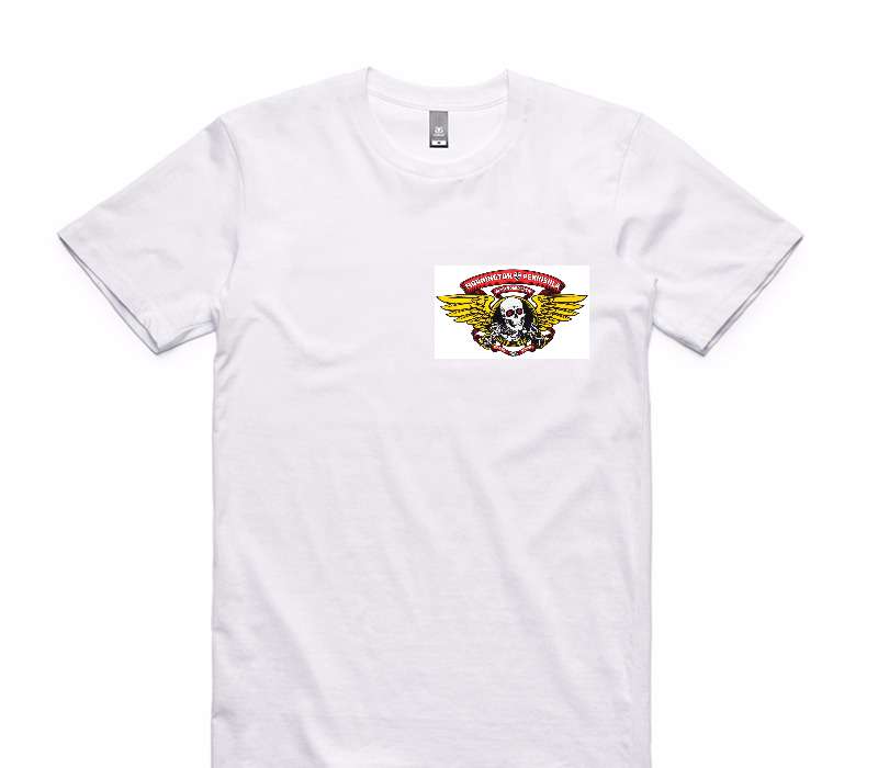Custom AS Colour 100% Cotton White T-Shirt