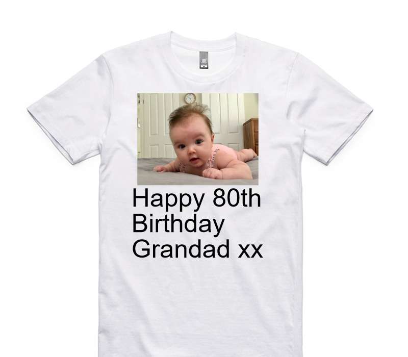 Custom AS Colour 100% Cotton White T-Shirt