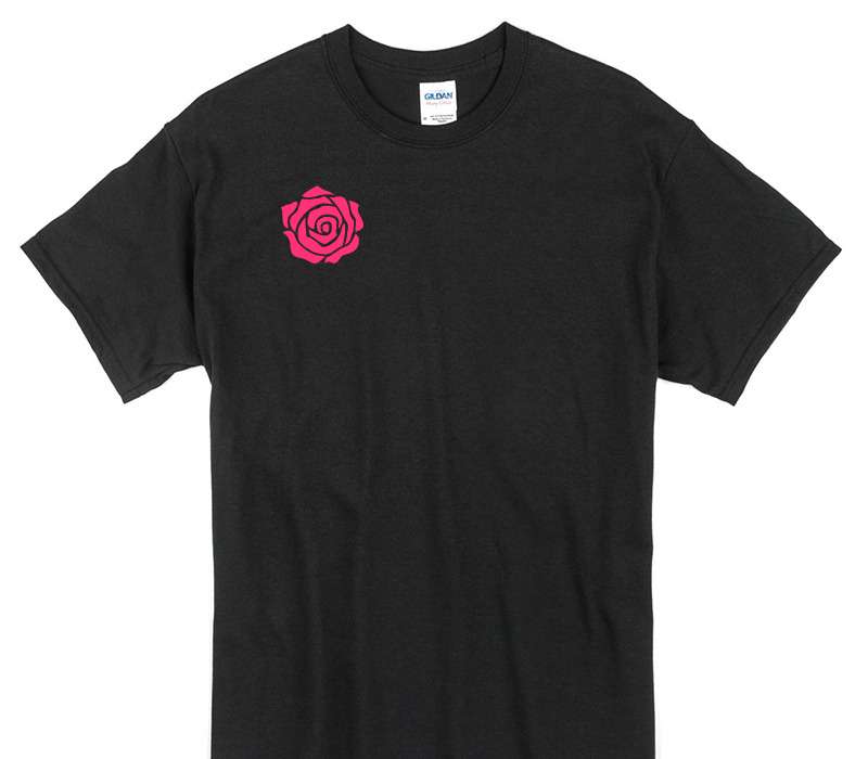 Custom Gildan 100% Cotton Black T-Shirt