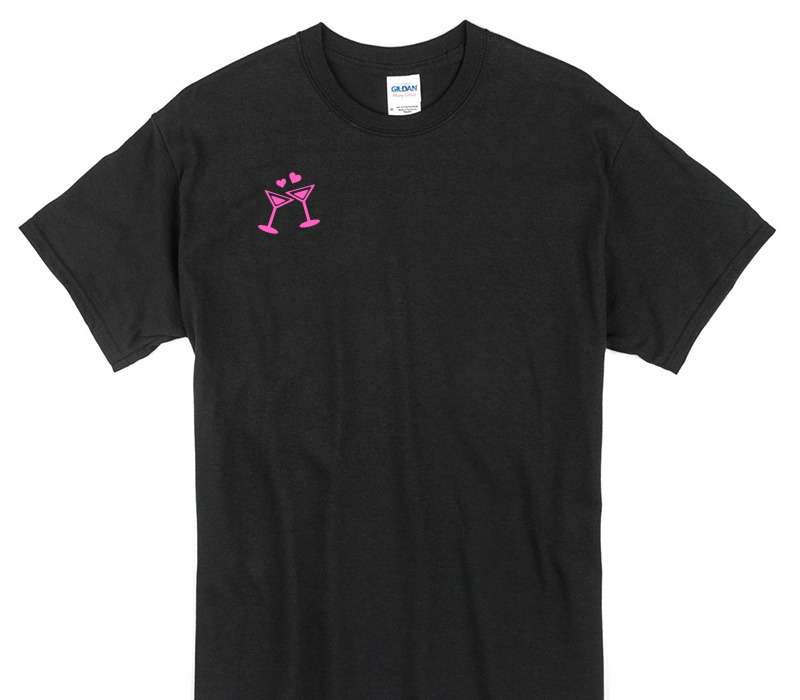 Custom Gildan 100% Cotton Black T-Shirt