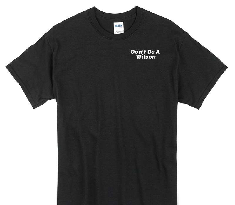 Custom Gildan 100% Cotton Black T-Shirt