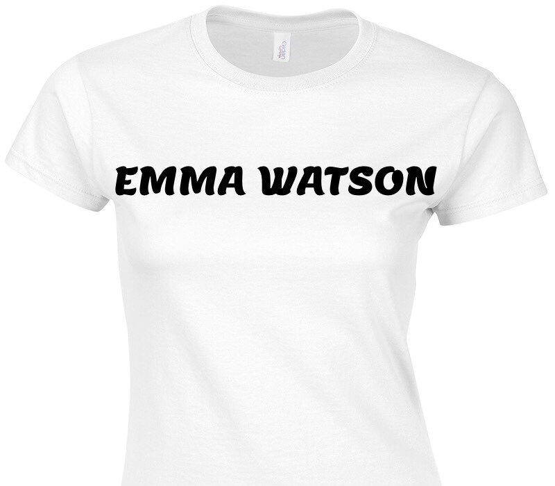 Custom Womens Soft Style 100% Cotton White T-Shirt