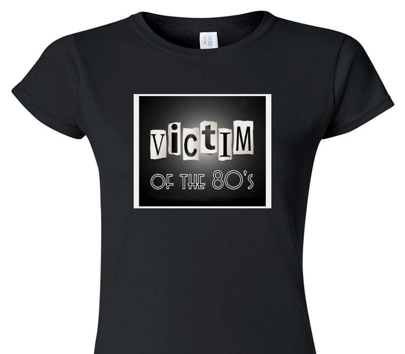 Custom Womens Soft Style 100% Cotton Black T-Shirt
