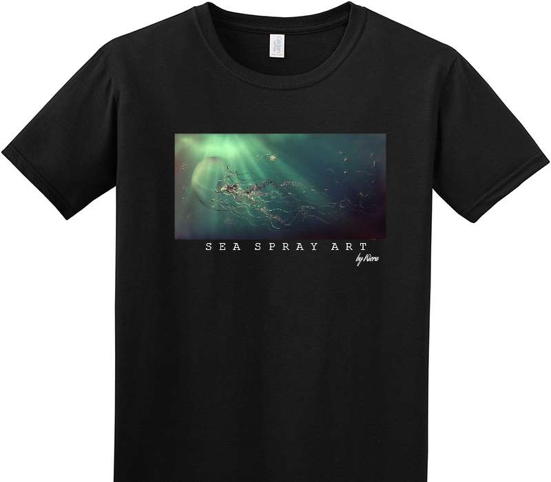 Custom Adult Soft Style 100% Cotton Black T-Shirt