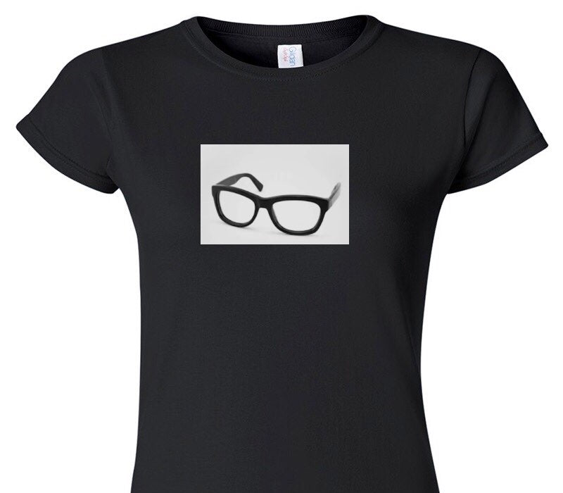 Custom Womens Soft Style 100% Cotton Black T-Shirt